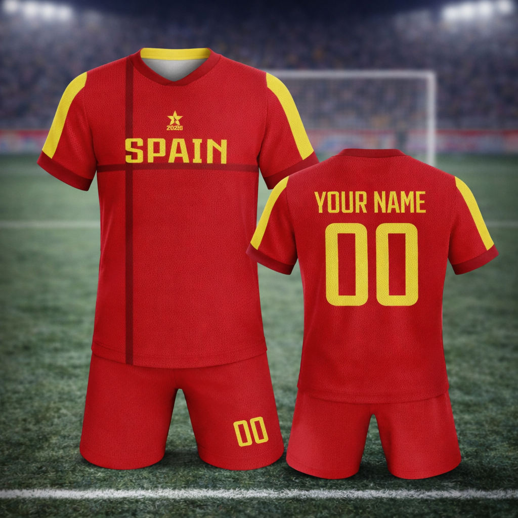 Equipamento de Adepto Infantil da Seleção Espanhola