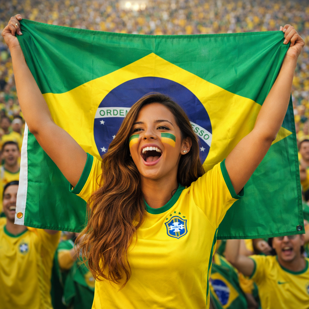 Bandeira de Adepto da Seleção Brasileira