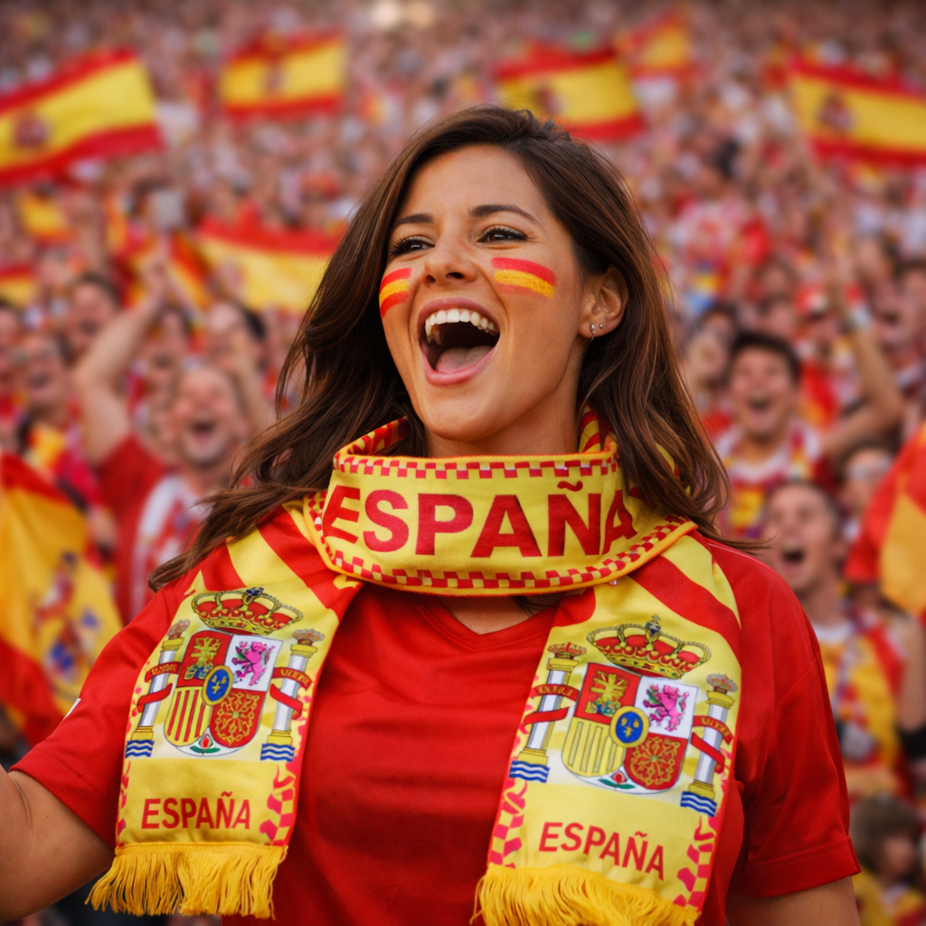 Cachecol de Adepto da Seleção Espanhola