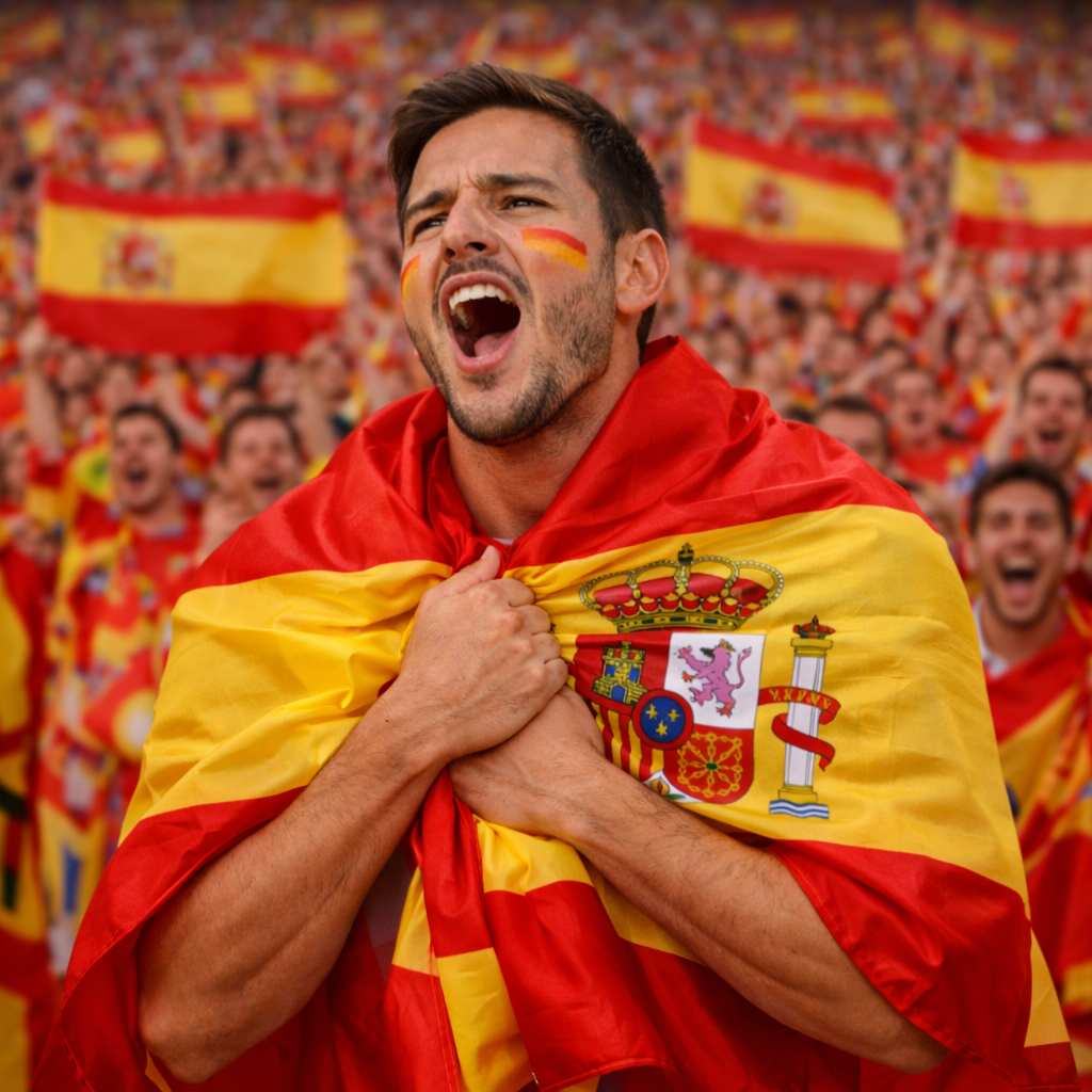 Bandeira de Adepto da Seleção Espanhola