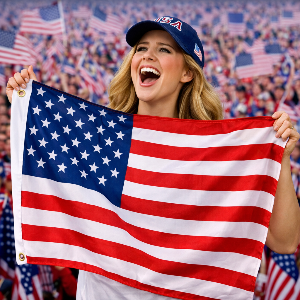 Bandeira de Adepto da Seleção Americana