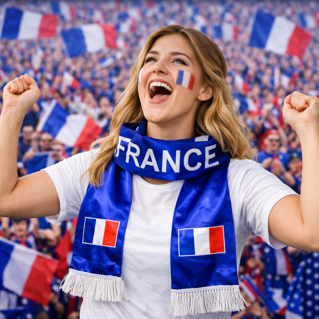 Cachecol de Adepto da Seleção Francesa