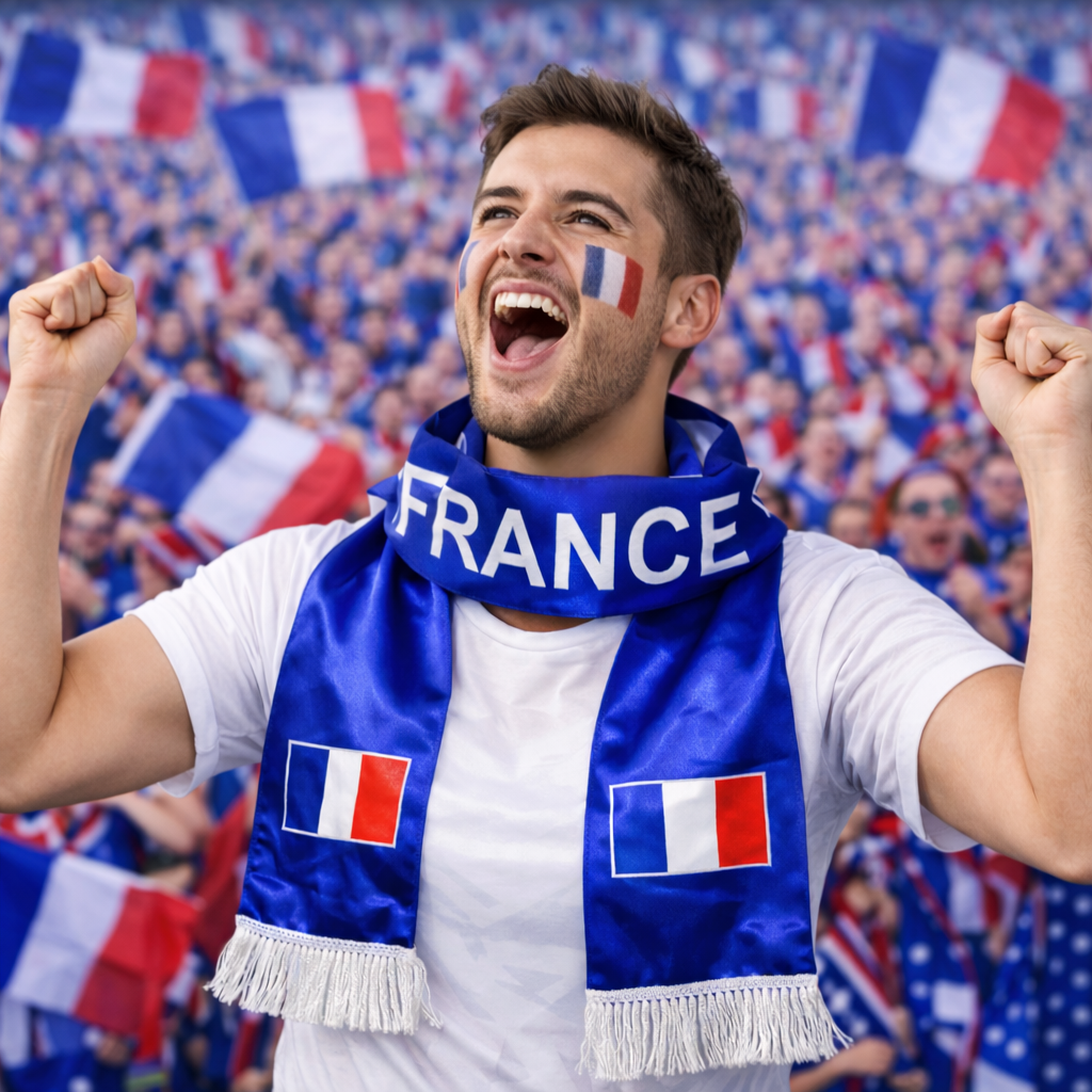 Cachecol de Adepto da Seleção Francesa