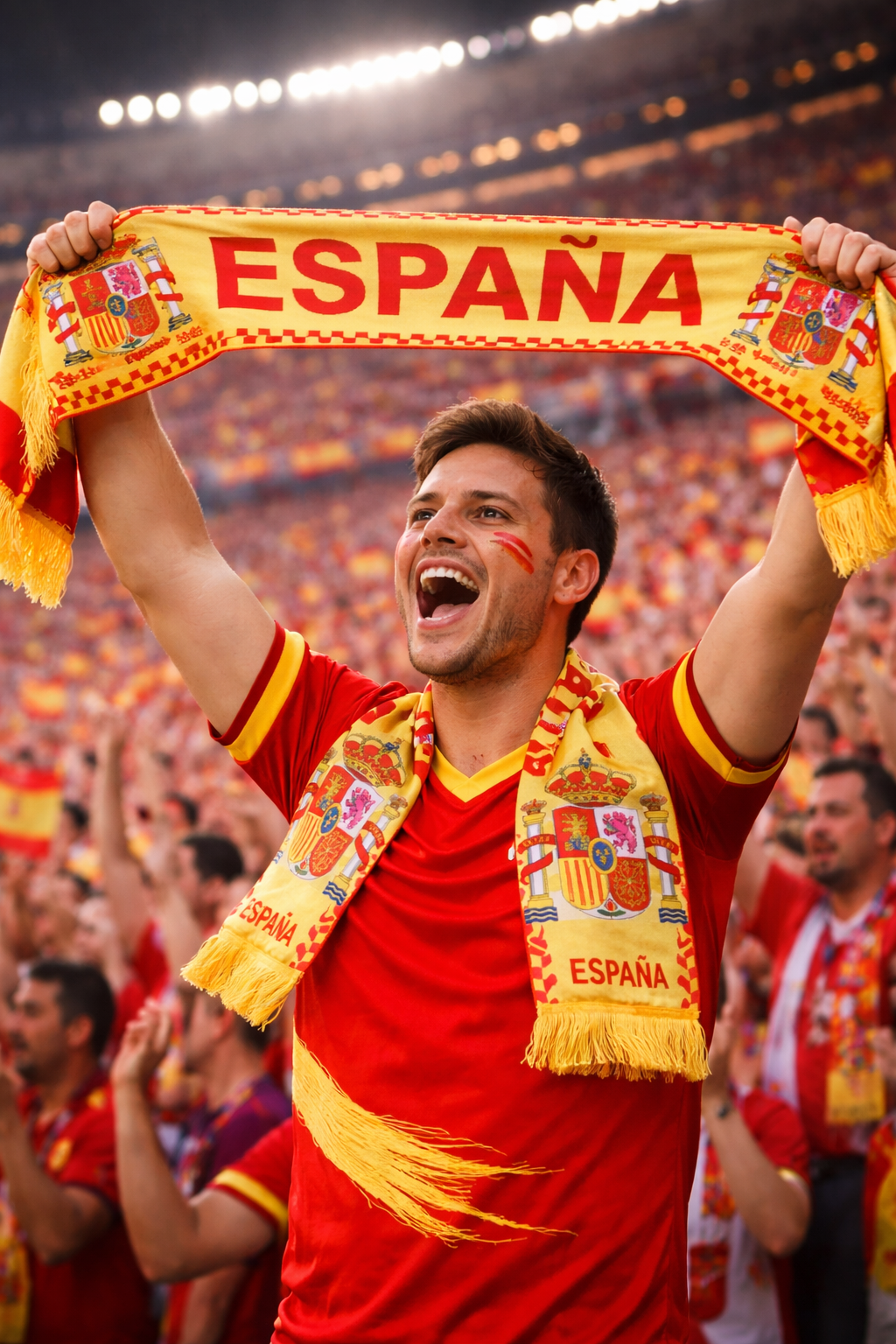 Cachecol de Adepto da Seleção Espanhola