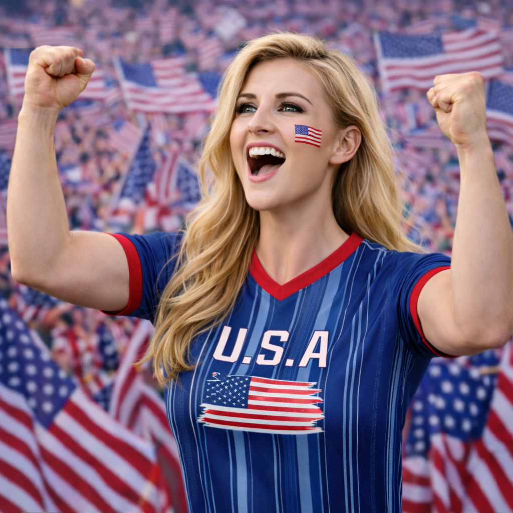 Camisola de Adepto da Seleção dos EUA