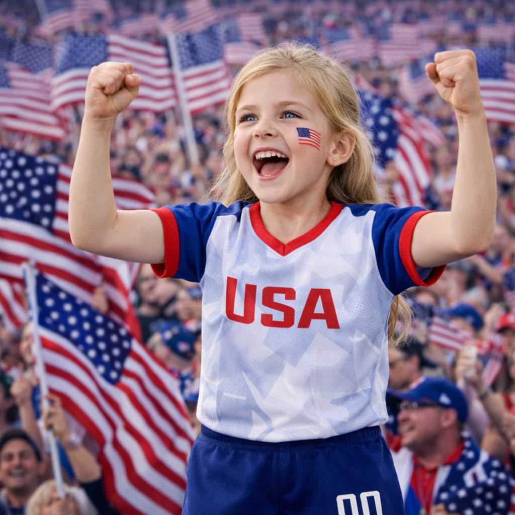 Camisola de Adepto Infantil da Seleção dos EUA