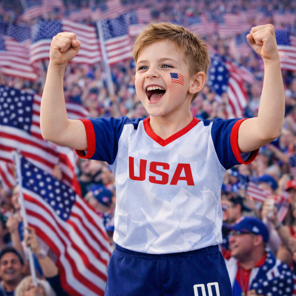 Camisola de Adepto Infantil da Seleção dos EUA