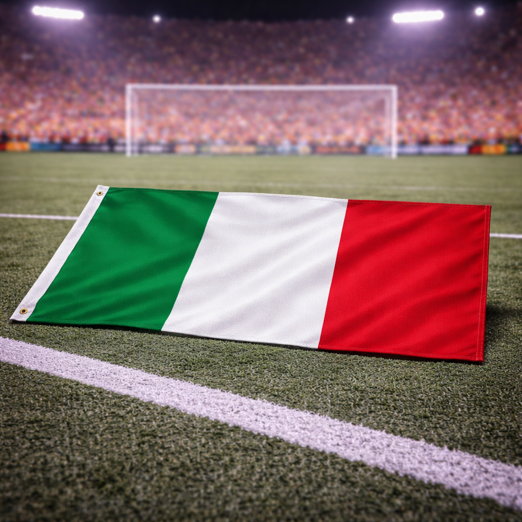 Bandeira de Adepto da Seleção Italiana