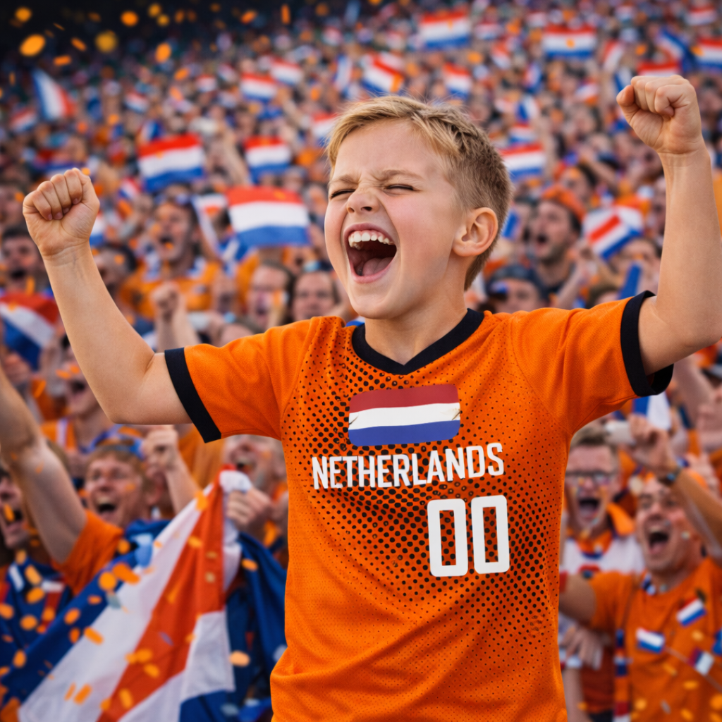 Camisola de Adepto Infantil da Seleção Holandesa