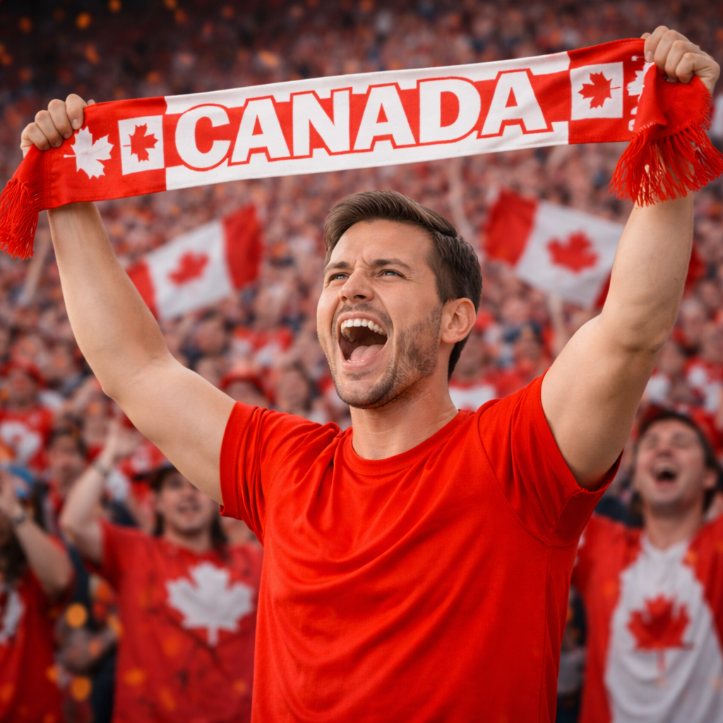 Cachecol de Adepto da Seleção Canadiana