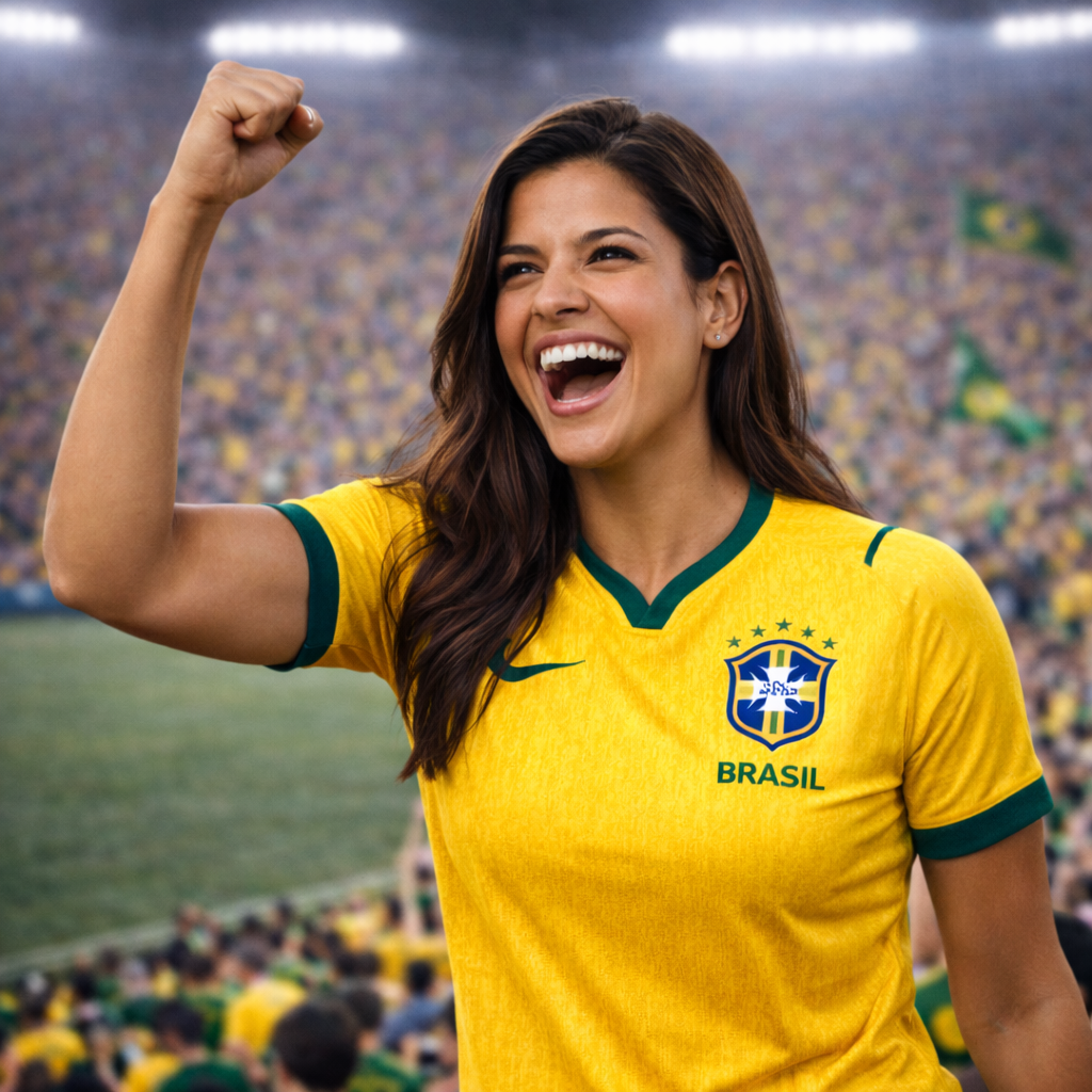 Camisola Brasil Premium Fan Edition – Amarelo Canarinho