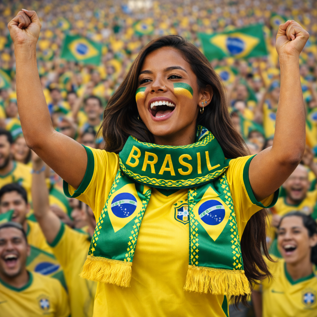 Brazilian National Team Supporter Scarf