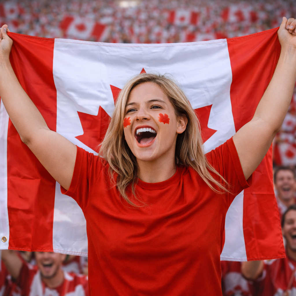 Bandeira de Adepto da Seleção Canadiana