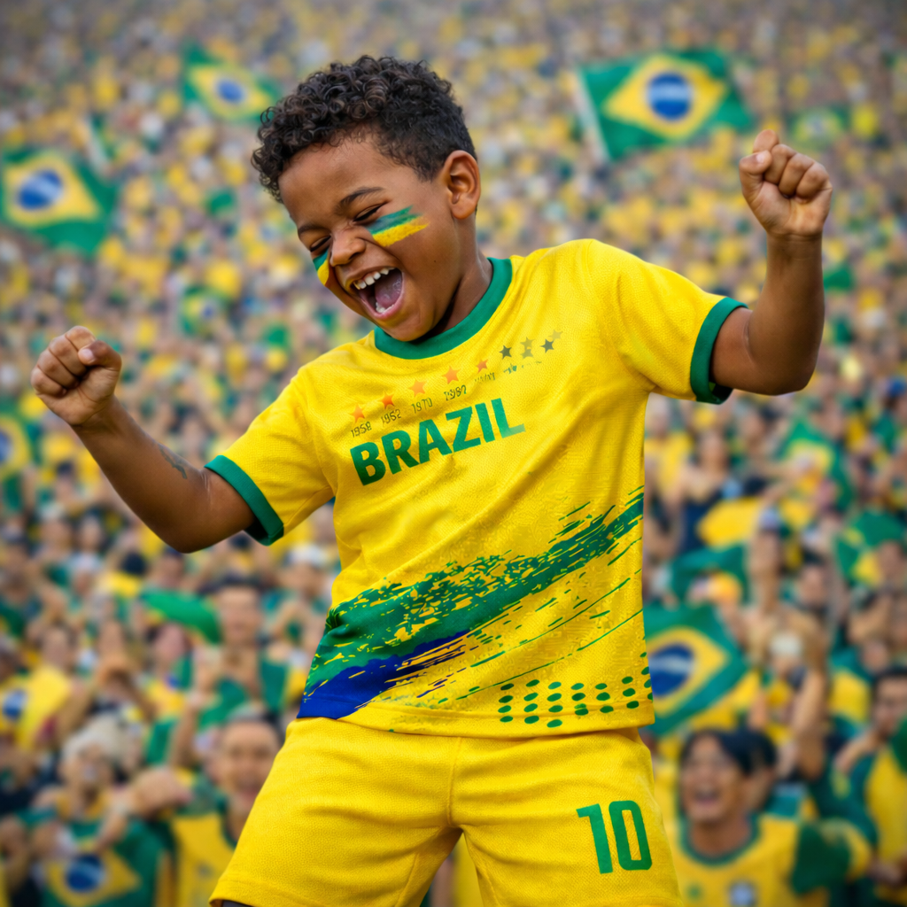 Brazilian National Team Children's Supporter Equipment