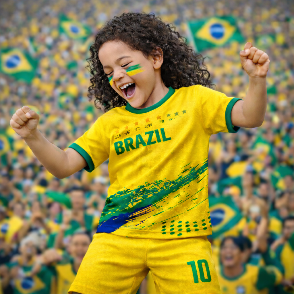 Equipamento de Adepto Infantil da Seleção Brasileira