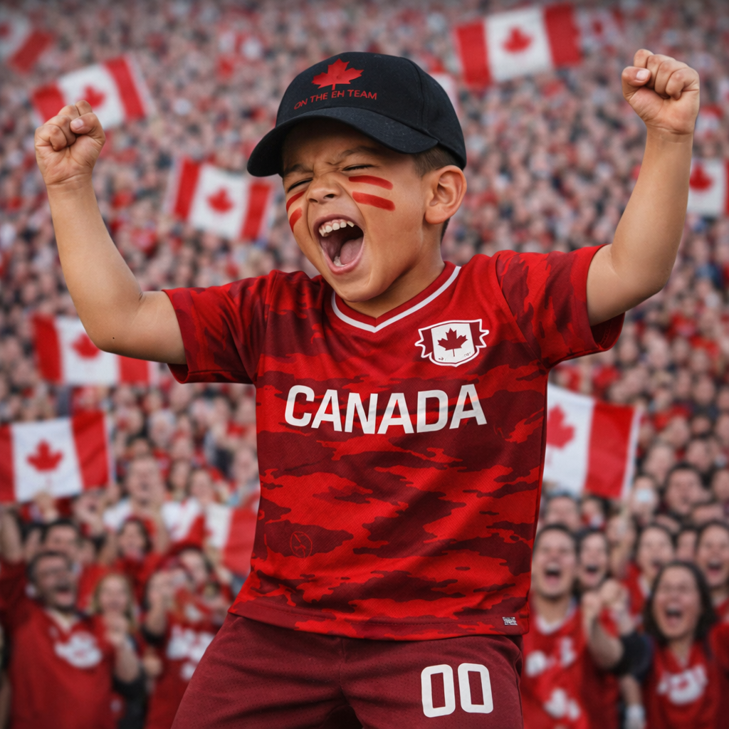 Camisola de Adepto Infantil da Seleção Canadiana