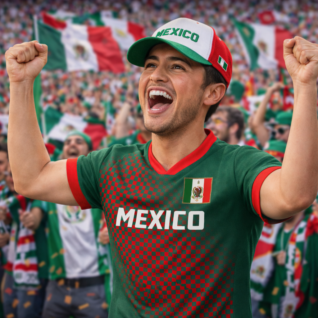 Camisola de Adepto da Seleção Mexicana