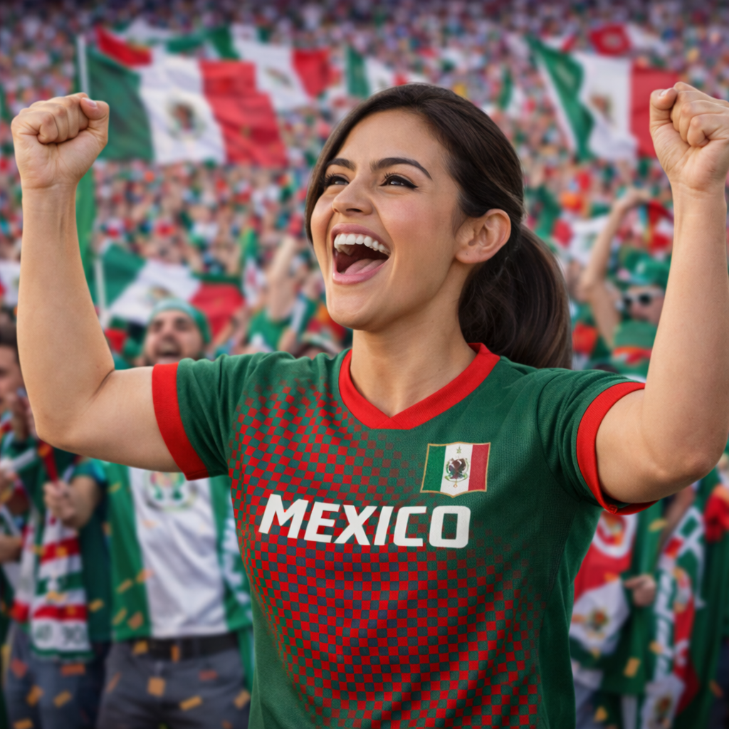 Camisola de Adepto da Seleção Mexicana